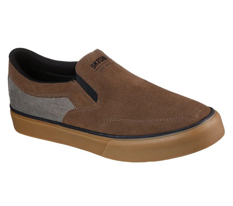 Skechers Herr Olivgröna Slip On - Sc - Gatlyn - Sverige (RJMCK-0672)